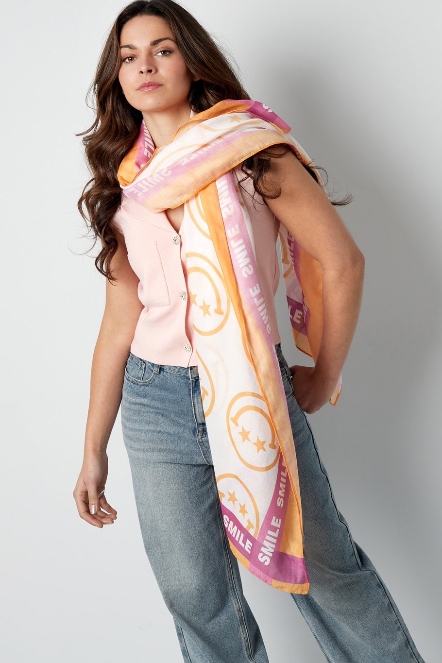 Scarf smiley day - Lilac Picture5